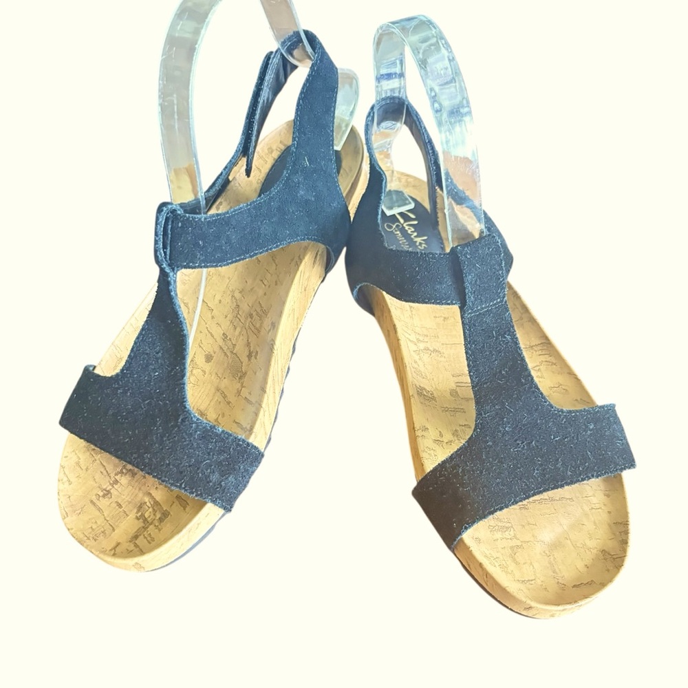 Clark’s Somerset’s Black Sandal 8M